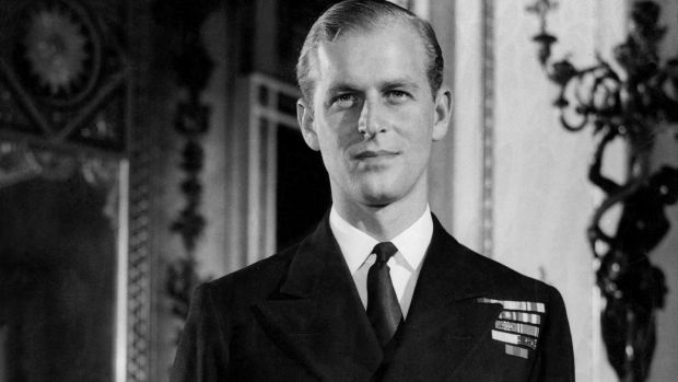 The then Lt Philip Mountabatten of the Royal Navy in October 1947. File photograph: The New York Times