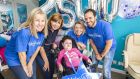 Wish Child Poppy with Make-A-Wish staff, from left, Cathy Elliott, Susan O’Dwyer, chief executive, Louise Whelan and volunteer Liam-Sean Bergin. Poppy is living with acute flaccid myelitis and wished to have her own disco-themed bedroom. 