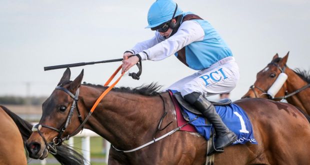 Rachael Blackmore in action aboard Somptueux on their way to winning the Follow Fairyhouse On Social Media Rated Novice Steeplechase. Photograph: Caroline Norris/Inpho