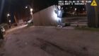 The nine-minute video from Eric Stillman’s body camera showed the 34-year-old officer running after Adam Toledo in an alley at 2.30am in Little Village, a Mexican neighbourhood in Chicago’s west side. Photograph: Civilian Office of Police Accountability