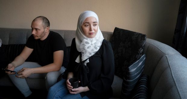 Ghalia al-Asseh (27), who fled Syria in 2015, and will soon be asked to leave Denmark. Photograph: Charlotte de la Fuente/The New York Times