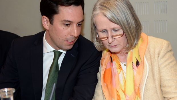 Eoghan Murphy and Susan O’Keeffe woked closely together on the committee of inquiry into the banking crisis. Photograph: Eric Luke