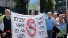 Dublin, August 29th, 2015: The introduction of water charges was met with massive public protests and a large-scale campaign of refusal to pay bills issued by Irish Water. File photograph: Eric Luke
