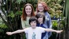 Emma Doran with her three children, Tommy (6), Joe (8) and Ella (18) at their home in Rathfarnham, Dublin. Photograph: Laura Hutton