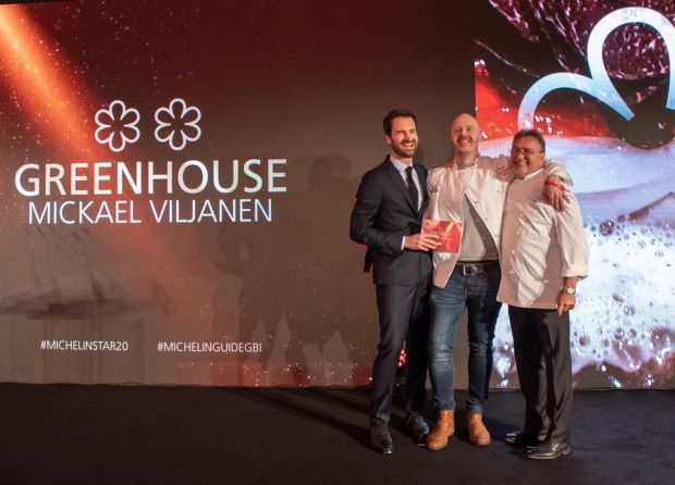 Michelin stars: Mickael Viljanen at last year’s awards ceremony