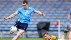 Dublin’s Con O’Callaghan scores a goal during the Allianz Football League Division 1 South game at  Semple Stadium in Thurles. Photograph: Gary Carr/Inpho
