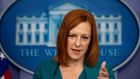 White House Press Secretary Jen Psaki told The Irish Times: “We certainly continue to closely monitor issues in Northern Ireland.” Photograph: Tasos Katopodis/EPA/Pool