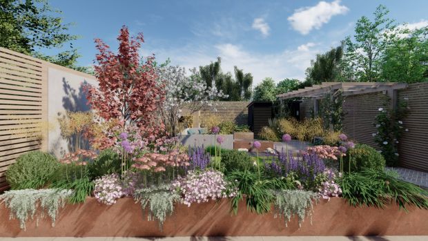 The Family-Friendly Garden by Maeve O’Neill for Bloom 2021. Design rendering; Design Renders: &Smyth Creative Communications