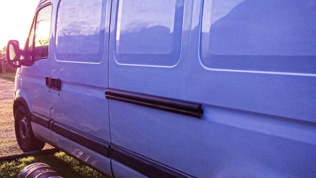 From the outside, Tracy Gallagher’s white van is identical to thousands of similar models transporting delivery drivers and tradespeople up and down the country. Inside, however, it’s a world apart.