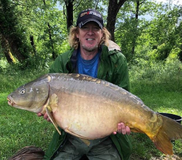 An absolute brute of a mirror carp from Korda Lake in Buckinghamshire