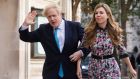 British prime minster Boris Johnson with his wife Carrie Symonds married in a private wedding ceremony on Saturday, May 29th. File photograph: EPA