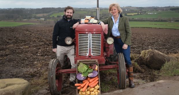 Jack Hamilton, chief executive of Co Down based vegetable producer Mash Direct, with his mother Tracy, co-founder and director of the company.