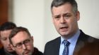 Sinn Féin’s spokesperson on finance Pearse Doherty: ‘These ultra-high interest rates are unethical, immoral and trap vulnerable borrowers into vicious cycles of debt.’ Photograph: Dara Mac Dónaill/The Irish Times 