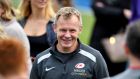 Saracens’ Mark McCall after his team’s win in the Championship playoff final. Photograph: Ashley Western/PA
