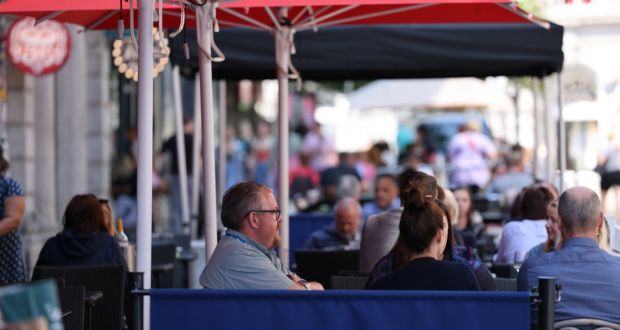 Outdoors dining in Dublin. Paul Treyvaud has said restaurants were being unfairly 		‘scapegoated’ with regards to the Covid-19 pandemic. File photograph: Dara Mac Dónaill/The Irish Times