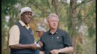 Bill Clinton golfing in 2000 with his friend Vernon Jordan. The then president dispatched Jordan to talk Hillary Clinton out of leaving him after he publicly confessed to his relationship with Monica Lewinsky. Photograph: US PGA Tour Archive, via Getty Images