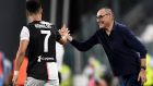 Former Juventus manager Maurizio Sarri says he found Cristiano Ronaldo difficult to manage. File photograph: Getty Images