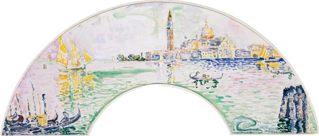 Paul Signac, Venise, San Giorgio (éventail), 1904