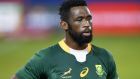 South Africa’s Siya Kolisi is set to line out against the British & Irish Lions in Saturday’s first Test. Photograph: PA