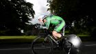   Eddie Dunbar during the  UCI Road World Championships in 2019: racing cyclist says his training has gone perfectly ahead of the Olympics road race. Photograph:  Justin Setterfield/Getty Images