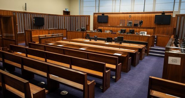 A courtroom in the Criminal Courts of Justice complex in Dublin. Photograph: Collins Courts