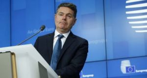 Minister for Finance Paschal Donohoe has said that Ireland cannot be part of an international agreement on a minimum global tax rate of 15 per cent. Photograph: Valeria Mongelli/Bloomberg