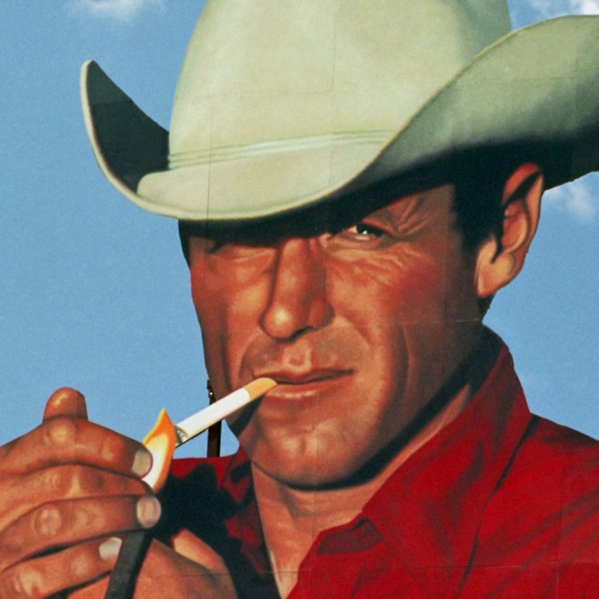 Marlboro Man, the macho cigarette-smoking cowboy, has a surprising new  message