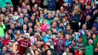 Joe Canning looks on as his late point  from the Cusack Park sideline seals victory for Galway over Tipperary in the memorable  2017All-Ireland semi-final at Croke Park. Photograph: James Crombie/Inpho