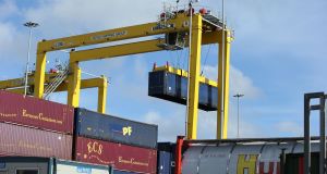 The underutilisation of Dublin Port land given over to deal with Brexit has been a “success story”, given fears of chaos in its aftermath. Photograph:  Stephen Collins/Collins Photos