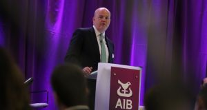 AIB chief executive Colin Hunt: looking forward to the remainder of 2021 and beyond with confidence. Photograph Nick Bradshaw 