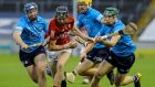 Cork’s Jack O’Connor charges through the Dublin defence during the All-Ireland quarter-final at Semple Stadium. Photograph: Lorraine O’Sullivan/Inpho