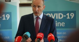 Taoiseach, Micheál Martin: ‘As we move forward, personal responsibility will be a key factor’. Photograph: Stephen Collins/Collins Photos