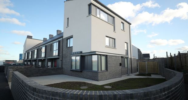 Ó Cualann Cohousing Alliance built the Baile na Laochra estate in Ballymun in 2018, with prices for the houses coming in at about 30% below market value. Photograph: Niall Carson/PA Wire