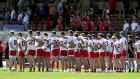 Tyrone GAA in consultation with Cork Park decided to test the panel of players and the results on Monday prompted the application for a postponement. Photograph: Laszlo Geczo/Inpho 