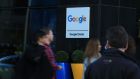 Google staff who work remotely could face pay cuts under a company scheme being trialled in the US. Photograph: Nick Bradshaw 