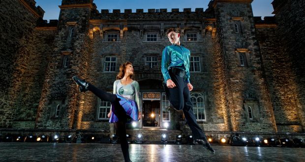  Riverdance dancers Robyn Conlon  and Matthew Gardiner from Galway taking part in a  25th anniversary performance last year in front of  Slane Castle in Co Meath. The dance company is about to restart touring. Photograph: Andres Poveda