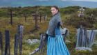 Florence Pugh on the set of Netflix film The Wonder in Ireland. Photograph: Netflix.