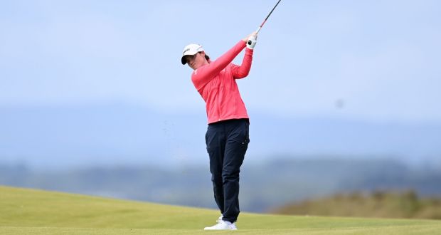  Leona Maguire: produced a strong finish to her second round at the Scottish Open   at Dumbarnie Links, St Andrews. Photograph:  Malcolm MacKenzie/PA 