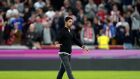 Arsenal manager Mikel Arteta after his team’s defeat at the Brentford Community Stadium. Photograph: Nick Potts/PA