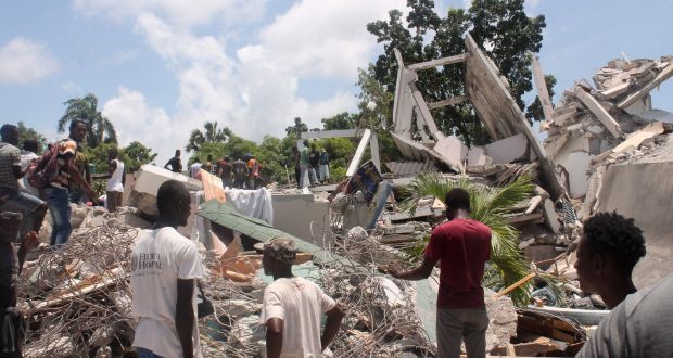 Haiti earthquake: Search for survivors as death toll rises to 304