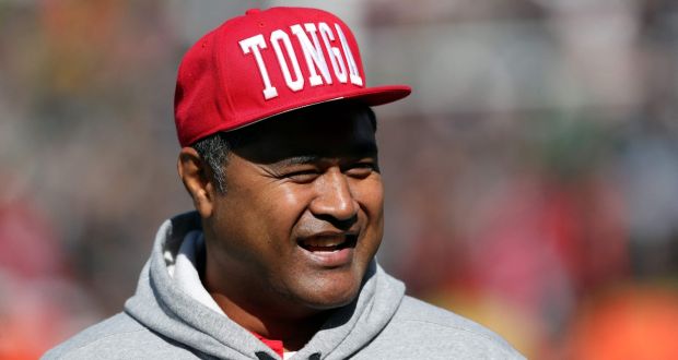 Tonga coach and former Wallabies star Toutai Kefu was in a critical condition after being stabbed by intruders at his Brisbane home during a “brutal and violent” attack. Photo: Michael Bradley/AFP via Getty Images