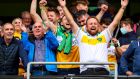 Shane Lowry celebrates Offaly’s win over Roscommon in the All-Ireland under-20 final at Croke Park on Sunday. Photograph: Ryan Byrne/Inpho