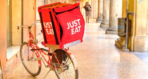 Just Eat Takeaway.com closed up 2.9%  at 6310p after revealing that UK orders soared 75%  to £135m in the most recent six-month period. Photograph: iStock 