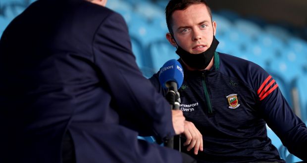 Mayo presented James Horan and defender Stephen Coen (pictured) for interview after their victory over Dublin and that was it. Photograph:  James Crombie/Inpho