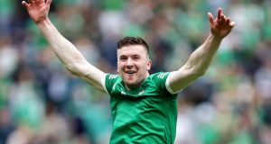 Declan Hannon captained Limerick to the All-Ireland title for a third time in four years. Photograph: Laszlo Geczo/Inpho