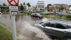 Parts of Dundrum in south Dublin were flooded by  heavy downpours on Saturday. Photograph: Nick Bradshaw