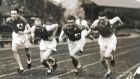       Matt Cullen (left) competing for Ireland in the half mile against Scotland in Croke Park in 1931. The rift that emerged in Irish athletics in the 1930s shattered the hopes and dreams of some of the nation’s most promising runners. 