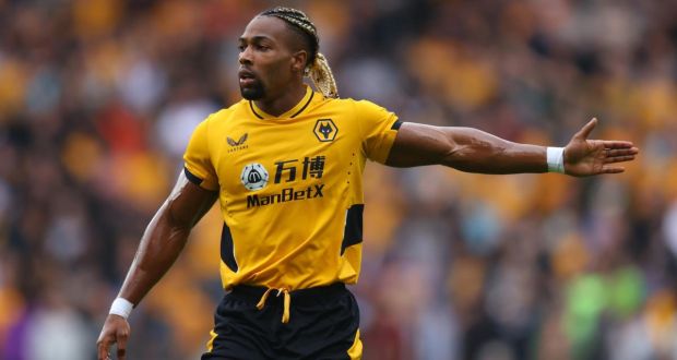 Adama Traoré has two years left on his Wolves contract. Photograph: Catherine Ivill/Getty Images