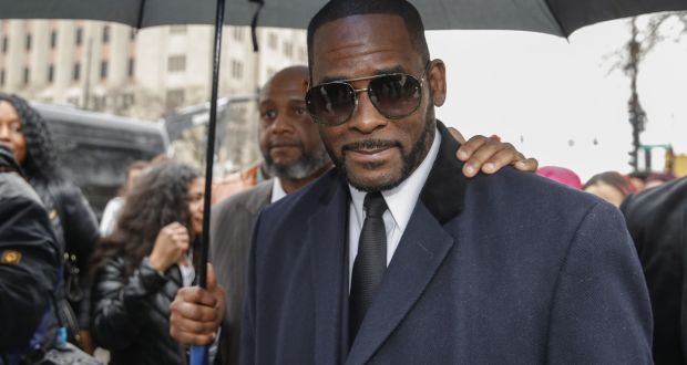 R Kelly has pleaded not guilty to prosecutors’ charges he abused six women and girls. Photograph: Kamil Krzaczynski/AFP via Getty Images