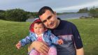 Karzan Sabah Ahmed and his baby daughter Lina, who died in a crash in Co Galway last week